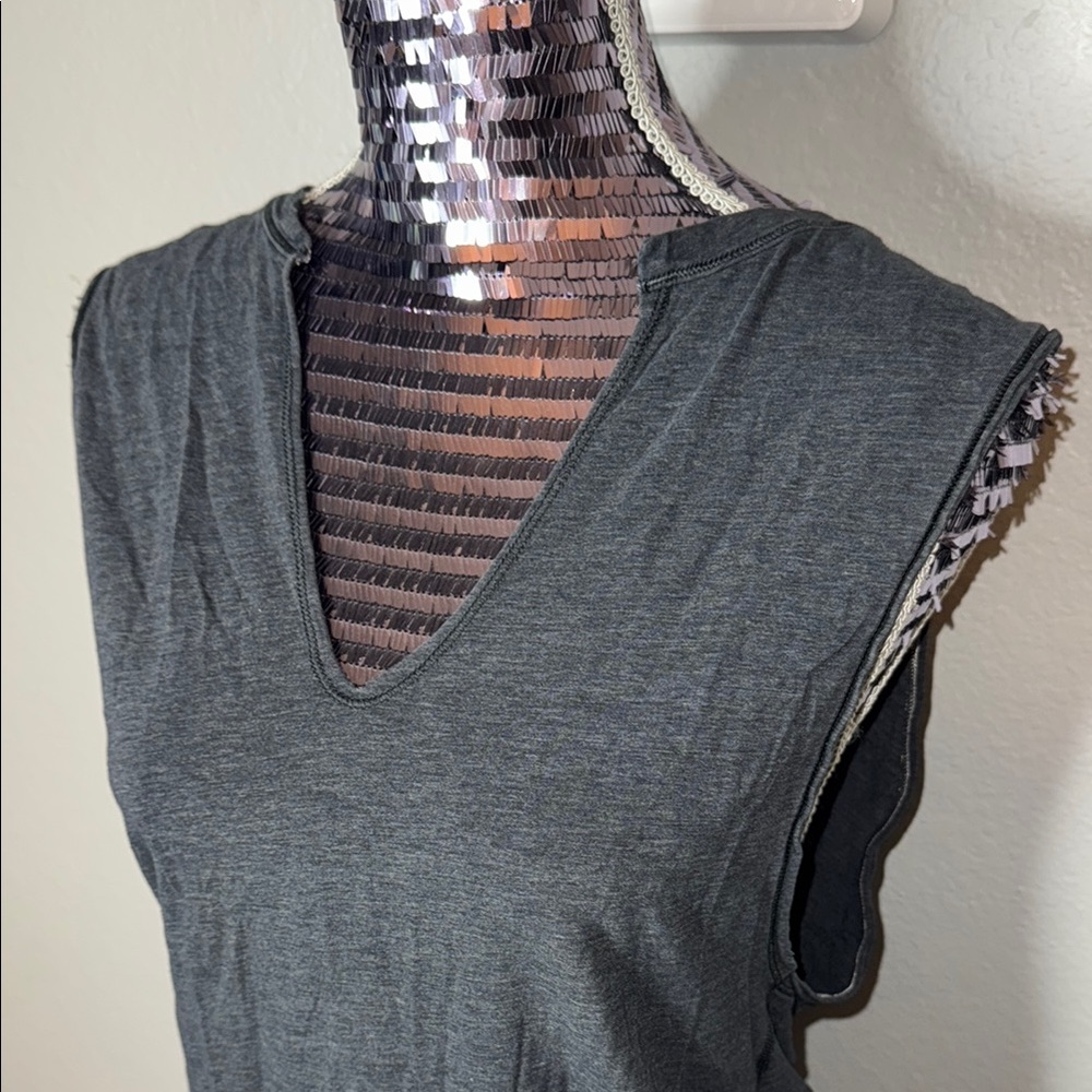 Lululemon Sleeveless V-Neck Top - Charcoal Gray - Picture 3 of 7